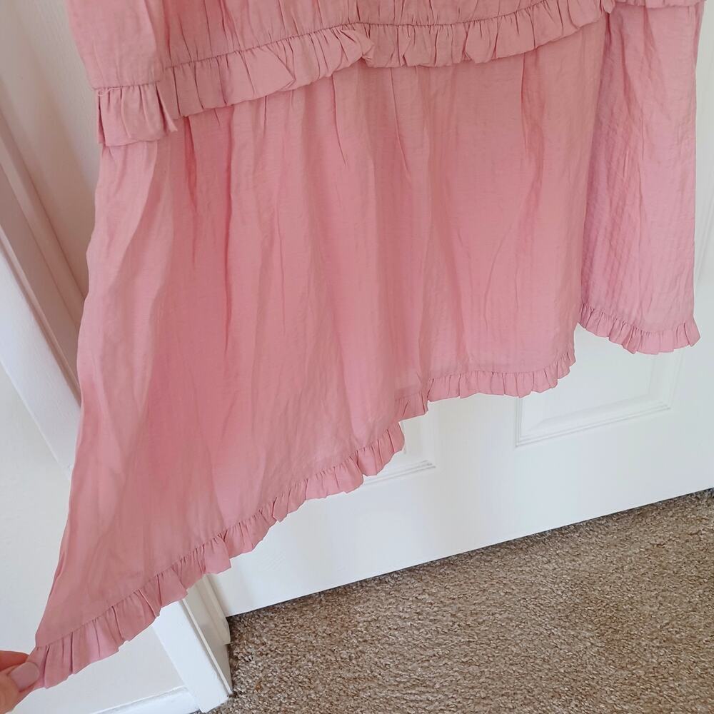 NWT Lovers + Friends Rosalie Midi Dress Coral Size M Sold Out - Picture 8 of 12